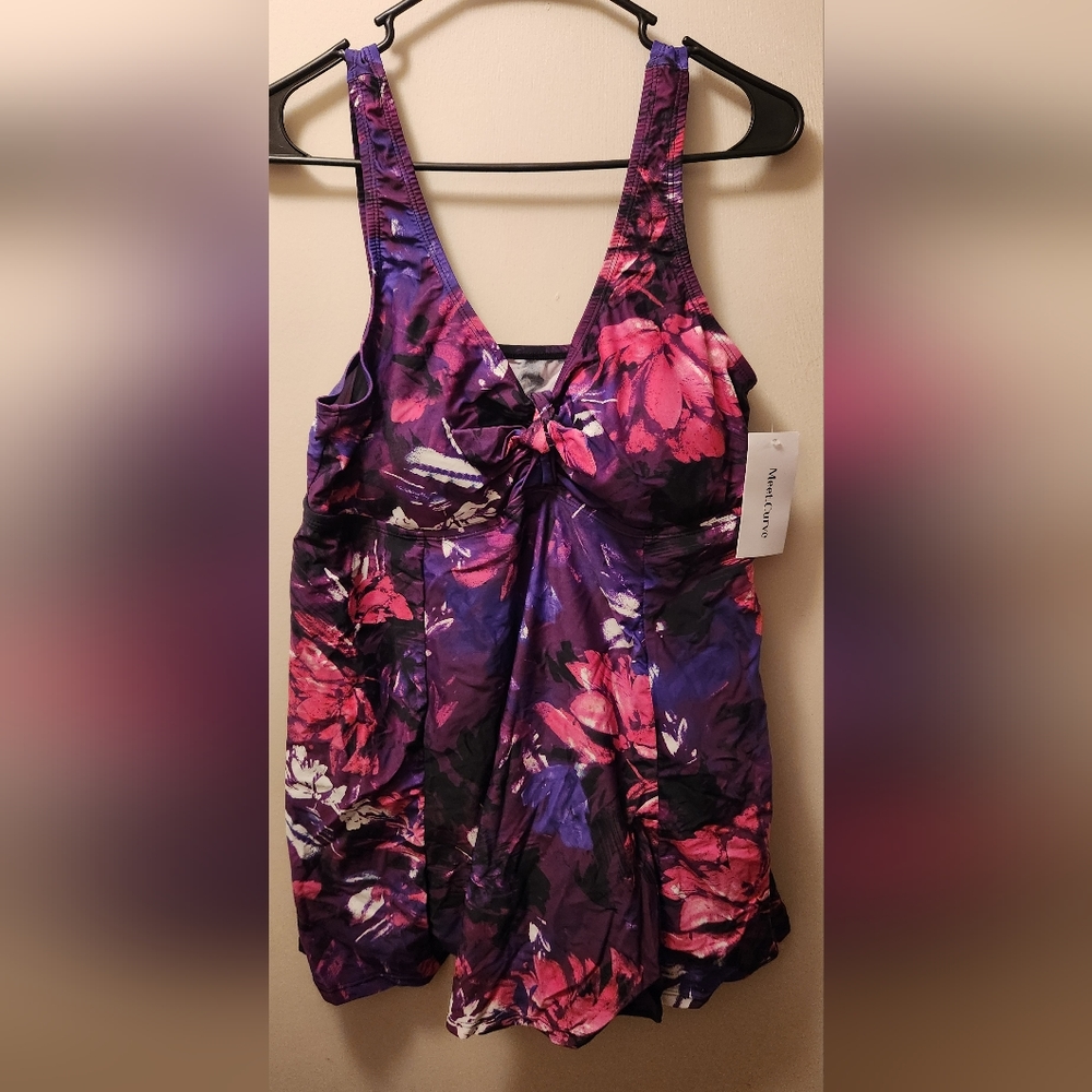 One piece floral swimsuit